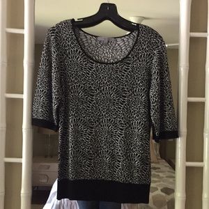 Nordstrom Classiques black and white sweater